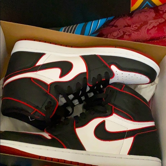 Red n white High OG Retro 1s